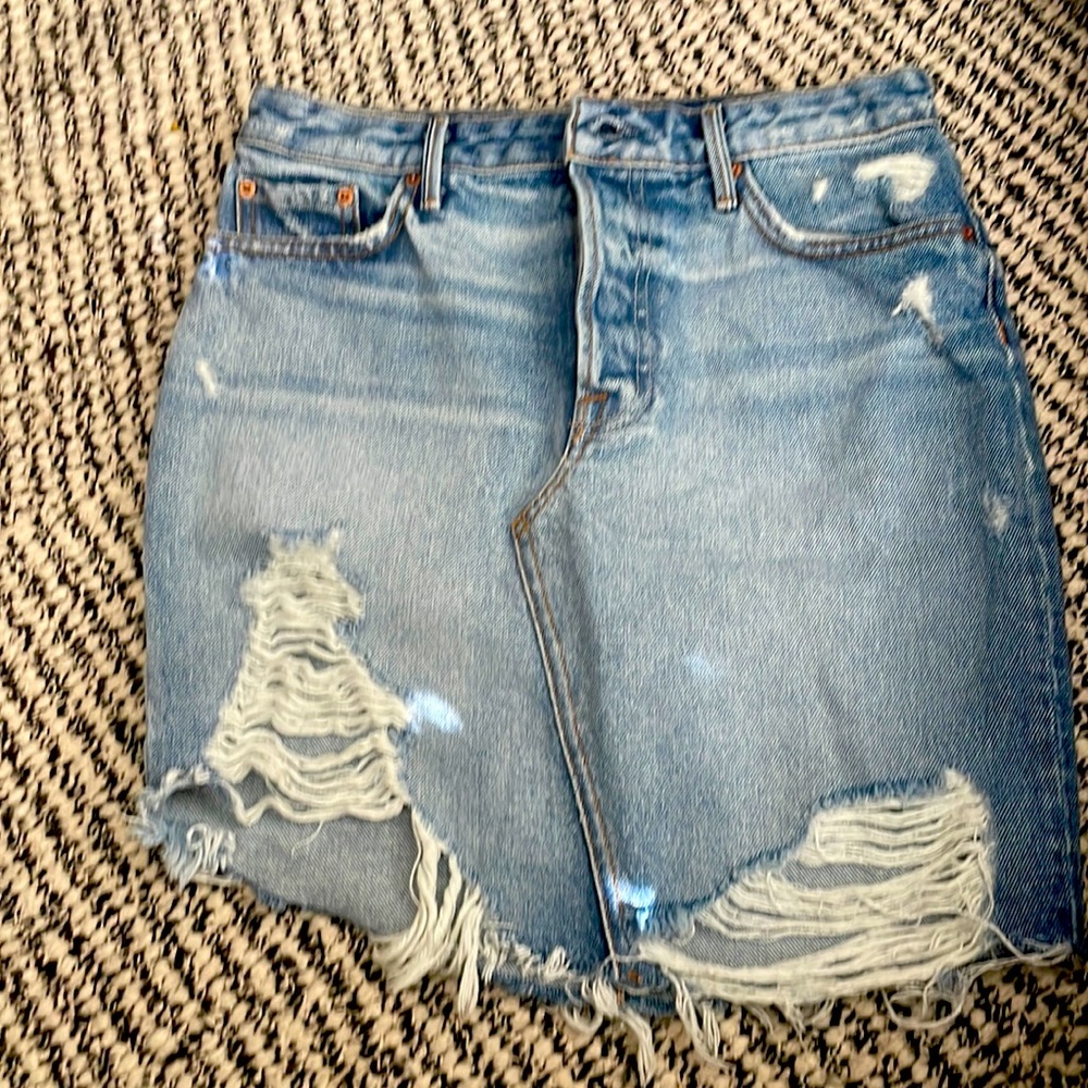 GRLFRND  jean skirt